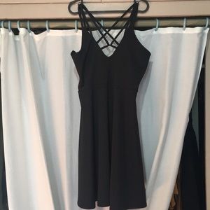 Boohoo + black dress
